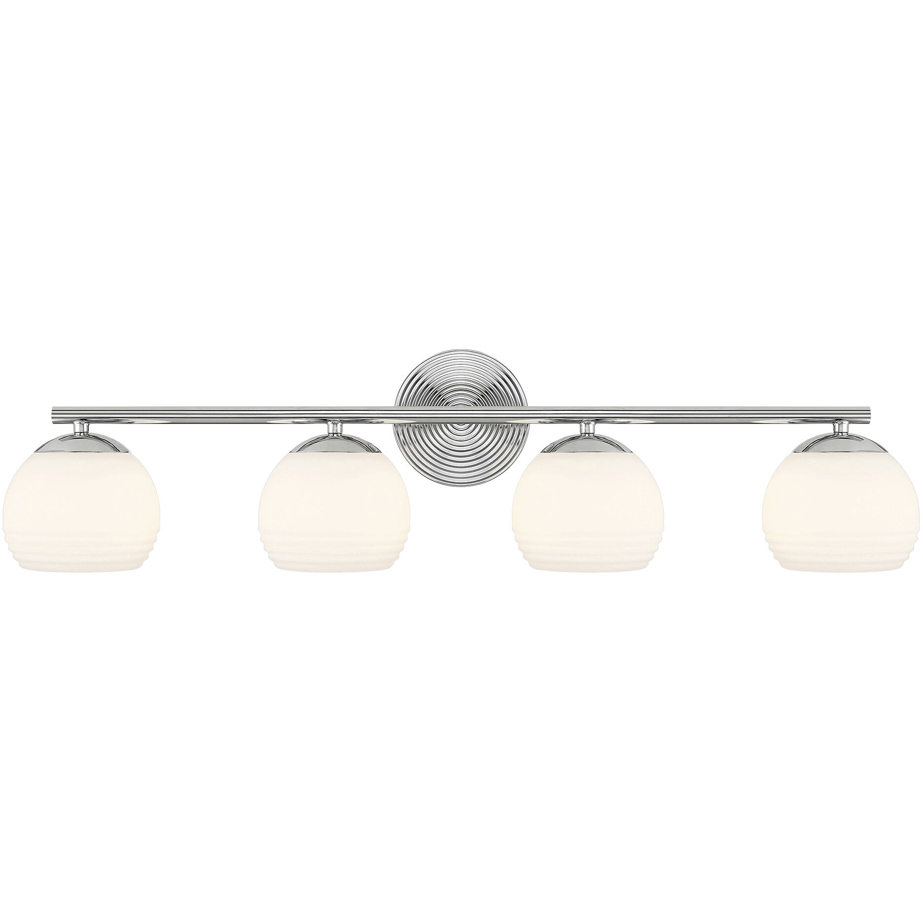Moon Breeze 4 Light 33 inch Polished Nickel Vanity Light Wall Light